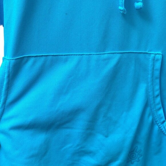 UVSKINZ Hoodie Plus Size 4XL Turquoise Blue Beach Sports Sun Coverup - Picture 11 of 12